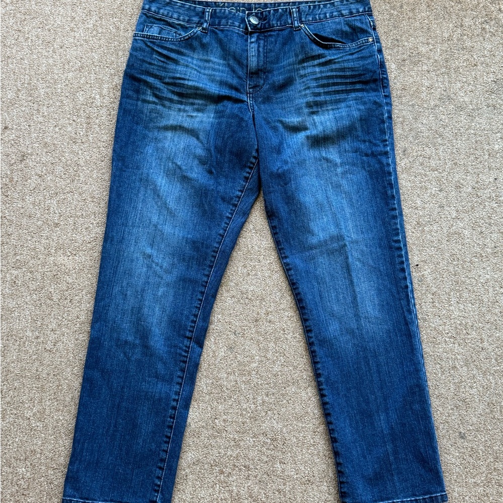 Calvin Klein Blue Straight-Leg Jeans Versatile Denim
